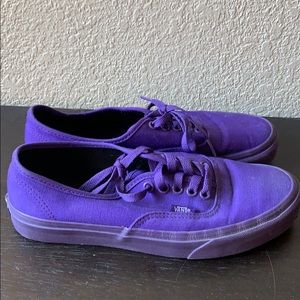 Purple on purple Vans- Worn once